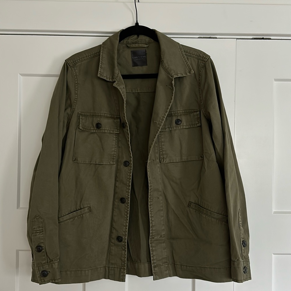 Carly Jean CJLA Army Green Utility Jacket